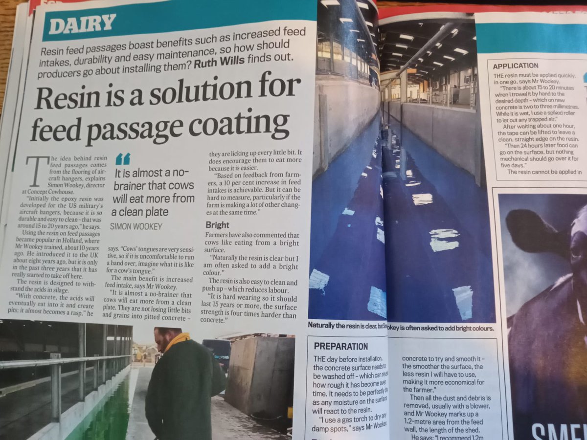 Agri-hub (@agri_hub) on Twitter photo Resin feed passages offer benefits in feed intakes, durability and easy maintenance as Ruth found out in this article for <a href="/FarmersGuardian/">Farmers Guardian</a> 🐄 <a href="/ConceptCowhouse/">Cowhouse Coatings</a> <a href="/WillMitch93/">Will Mitchell</a> #teamdairy Resin feed passages offer benefits in feed intakes, durability and easy maintenance as Ruth found out in this article for <a href="/FarmersGuardian/">Farmers Guardian</a> 🐄 <a href="/ConceptCowhouse/">Cowhouse Coatings</a> <a href="/WillMitch93/">Will Mitchell</a> #teamdairy