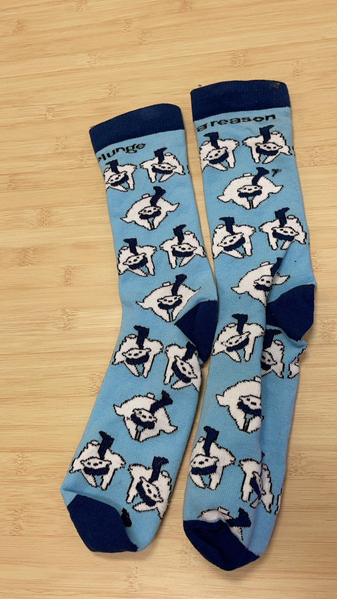 Migs017's tweet photo. Today, I have to go with honorary #SocksofNIRSA. These socks don fit my gigantic size 15 feet, but they hold a place near and dear to my heart. I bought these socks because 10% of proceeds went back to @SpecialOlympics. I have has the opportunity to work with our Special Olympics https://t.co/mWQKk6TFvf