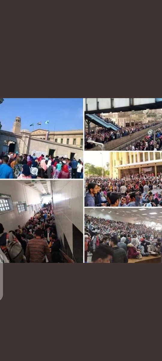 MoGamal741's tweet photo. Pictures are very expressive of what is happening in Egypt, meetings of ministers on the modern road online, as for weak victim students who take exams, and those who are injured among them say they did not adhere to the precautionary measures 💔
#ثوره_طلاب_الجامعات_يوم_27 https://t.co/Jp0ZLBD1dI