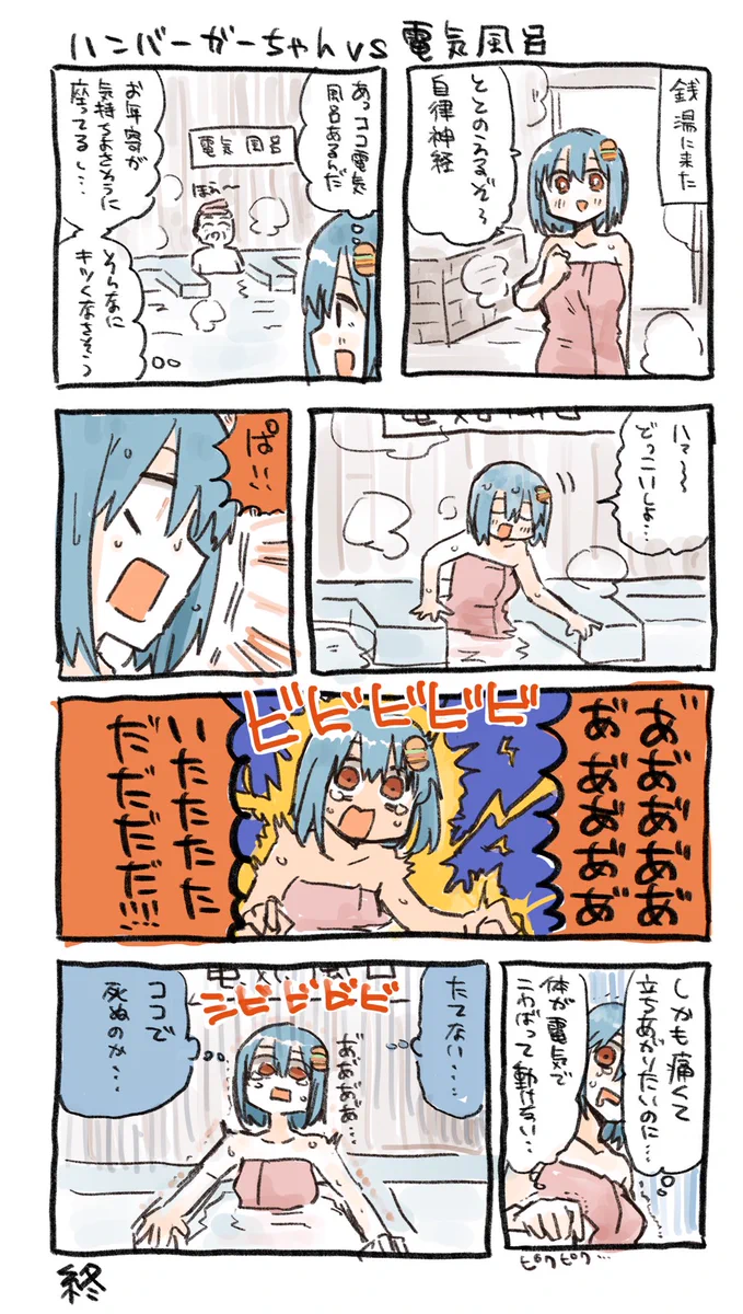 意外と刺激が強かった？電気風呂にやられてしまったお話ｗｗ