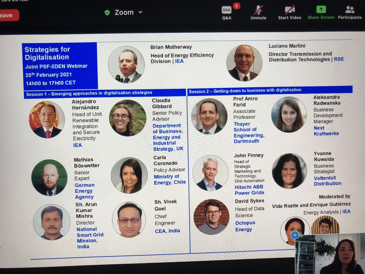 Idag fick <a href="/CoordinetS/">CoordiNet_TheSwedishdemo</a> och #sthlmflex en plats på <a href="/IEA/">International Energy Agency</a> joint PSF 3DEN webinar under temat Strategies for Digitalisation. Väldigt inspirerande att höra om andra #frontfrunner projekt samt om företag och länders strategier.