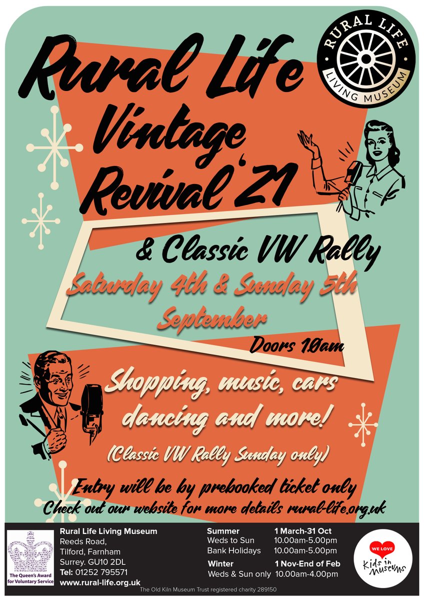 We are now taking bookings from stallholders for this year's Revival.  If you would like to book a pitch, please visit  rural-life.org.uk/events/rural-l… to download our Stallholder's Pack. #rurallifevintagerevival #vintagerevival #vintage #retro #1940s #1950s #midcentury #music #dancing