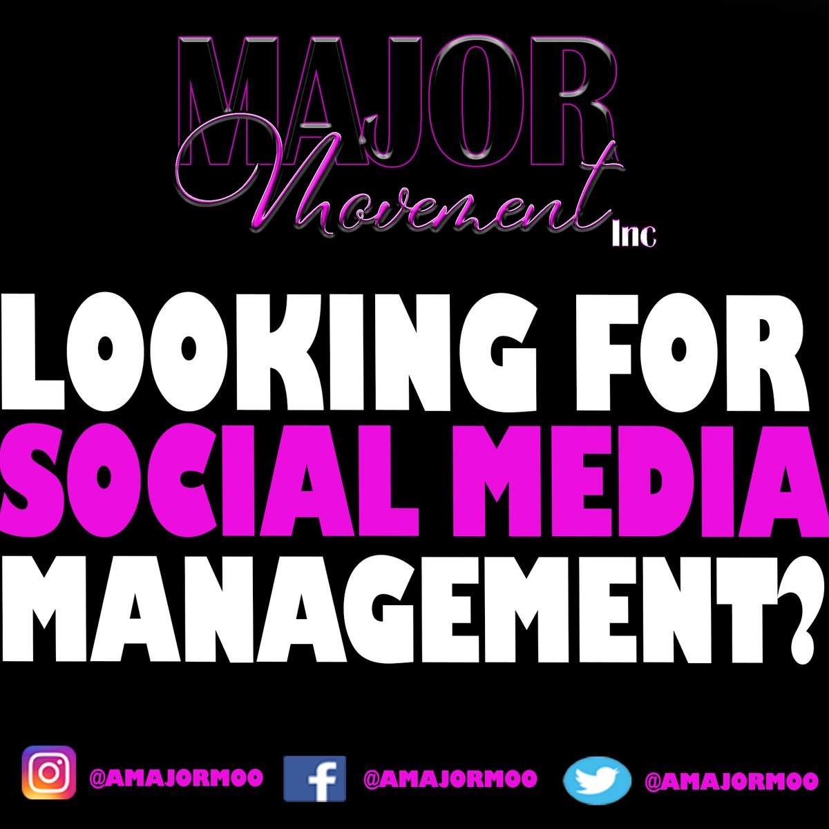 amajormove24's tweet photo. Major Movement Inc 💻📱📊 🌞🌙
Business Management Consultation & Digital Marketing Co.
Committed to Optimizing YOUR Brand, for a MAJOR Movement!
https://t.co/En6nBZDgT7
🗣 This should be YOUR #BrandBlast‼️😉💥🎯
✅ Email 📧 : movementmajor@gmail.com #mmi #MajorMovement #promo https://t.co/6AlCuB8q7N