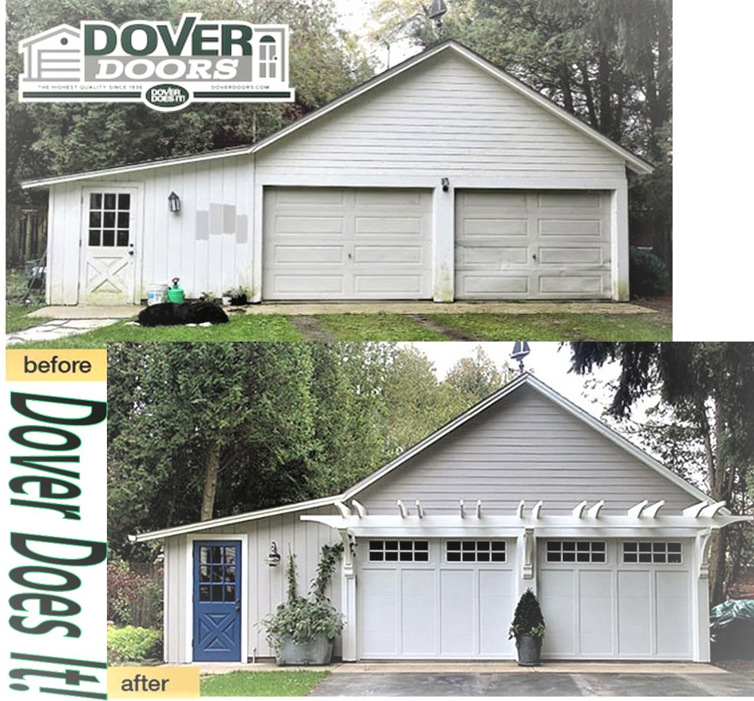 Dover_Company's tweet photo. Today's Transformation Thursday features our RockCreeke collection with accordion panels and 4-over-4 windows designed to provide unsurpassed character!  Build your dream door today at https://t.co/DF5rViQDp9  Getting started is as easy as uploading an image of your home. https://t.co/RrYlDtqBoi