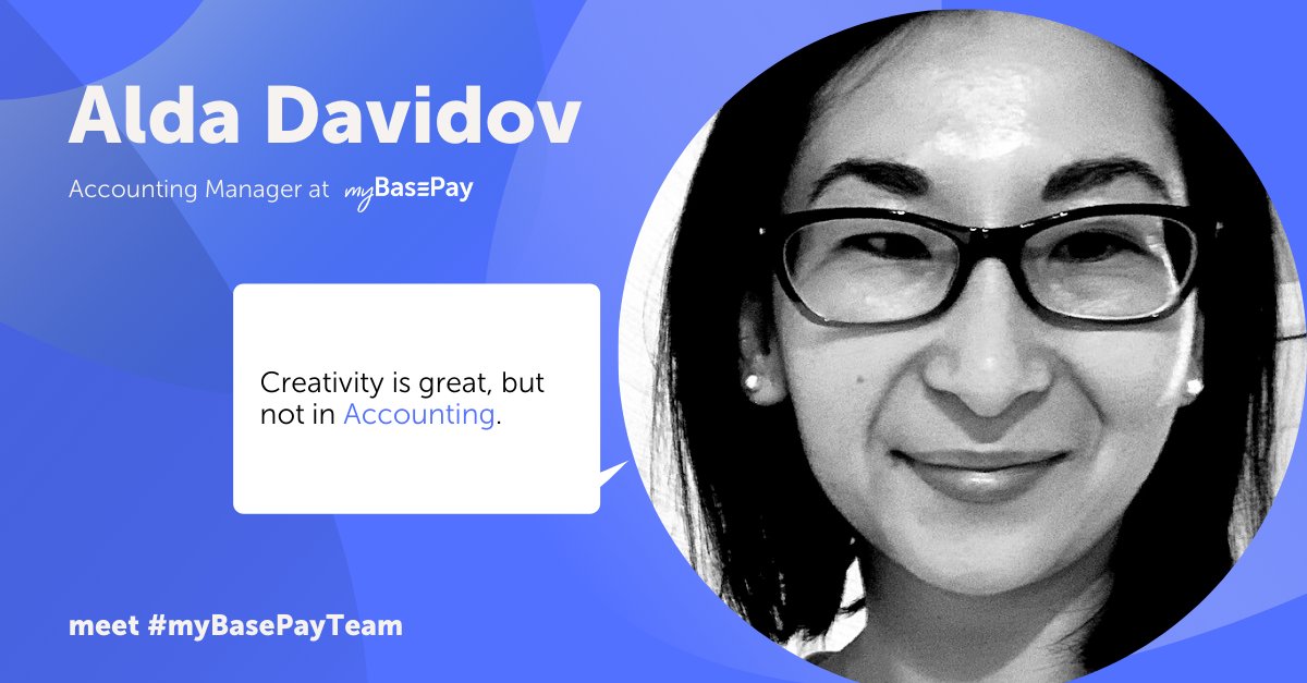 Meet #myBasePayteam

Let us introduce Aldanysh Davidov, myBasePay's Accounting Manager. 

Alda is driven by the unrelenting pursuit of customer-driven focus, ideals, and user experience. 

More about Alda: linkedin.com/feed/update/ur…