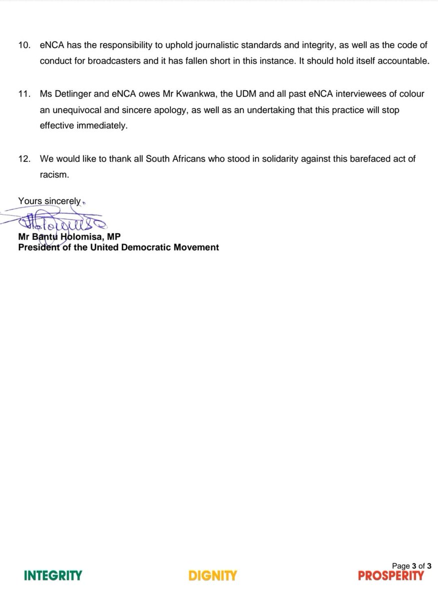 BantuHolomisa's tweet photo. #ENCA has shown its racist colours? Managing Editor John Bailey must address yesterday's racist slight to our Deputy President Nqabayomzi Kwankwa, MP. Why can white politicians go maskless in @eNCA interviews, but black interviewees must cover up? 

@UDmRevolution @N_Kwankwa https://t.co/j7bp32EHPR
