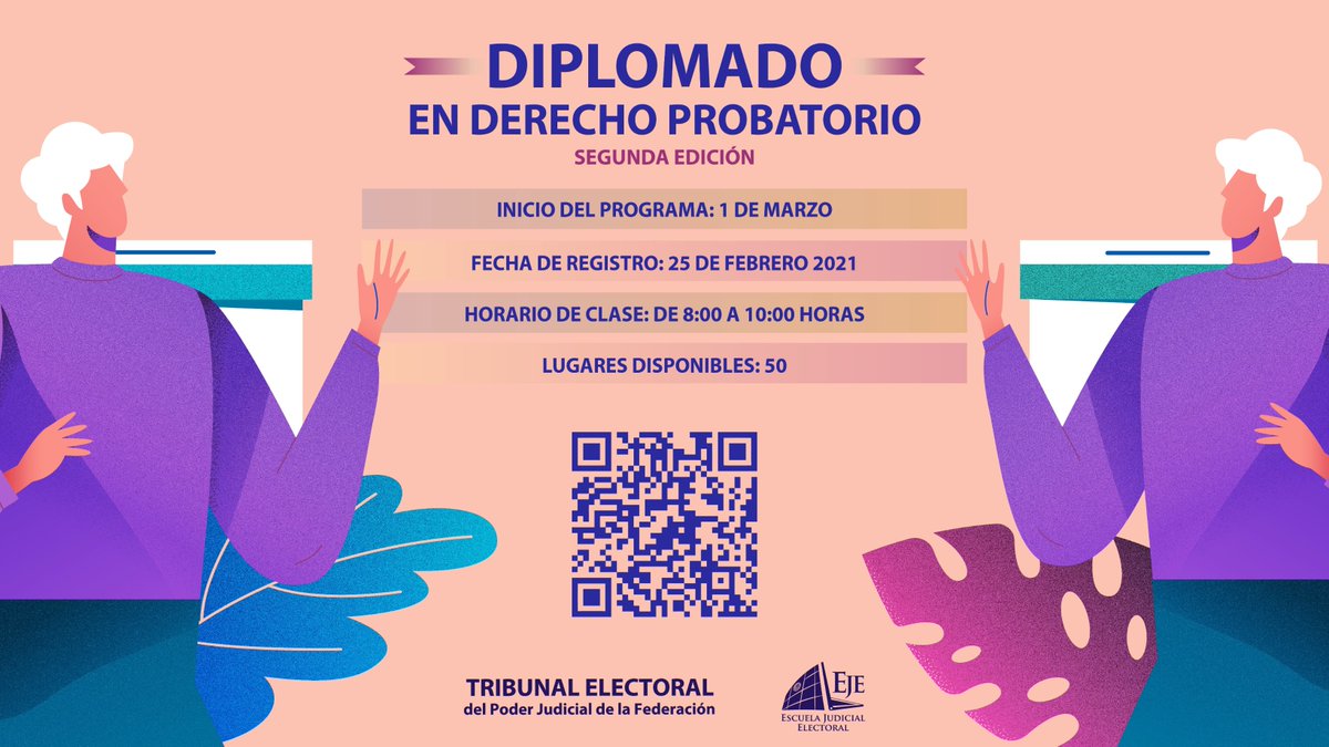 🔹 Diplomado en Derecho Probatorio. Consulta el requisito de inscripción:  bit.ly/3urkQM7

50 lugares disponibles
💻 Registro: bit.ly/2OXHYSp