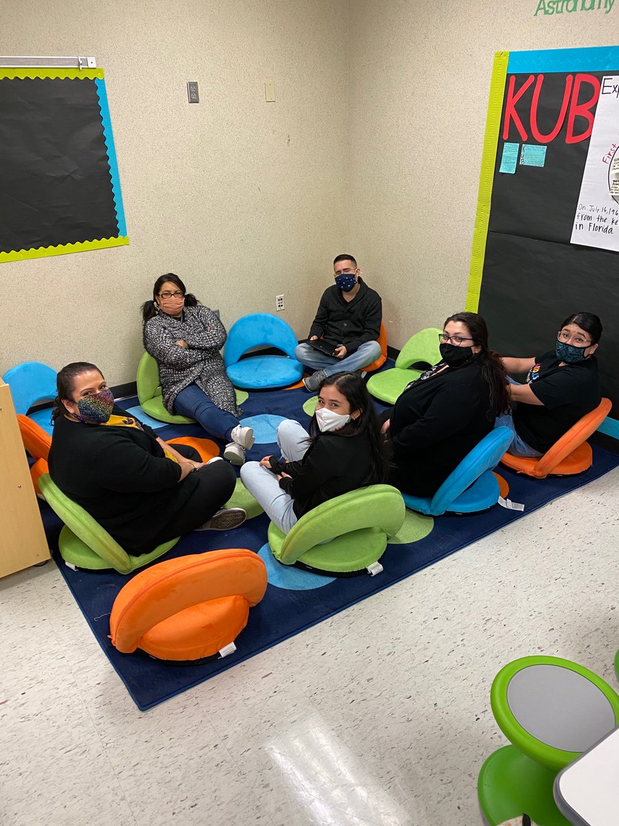 First grade in PLC today working collaboratively to create this awesome content based anchor chart! They also tested our new library seats for our new reading lab.