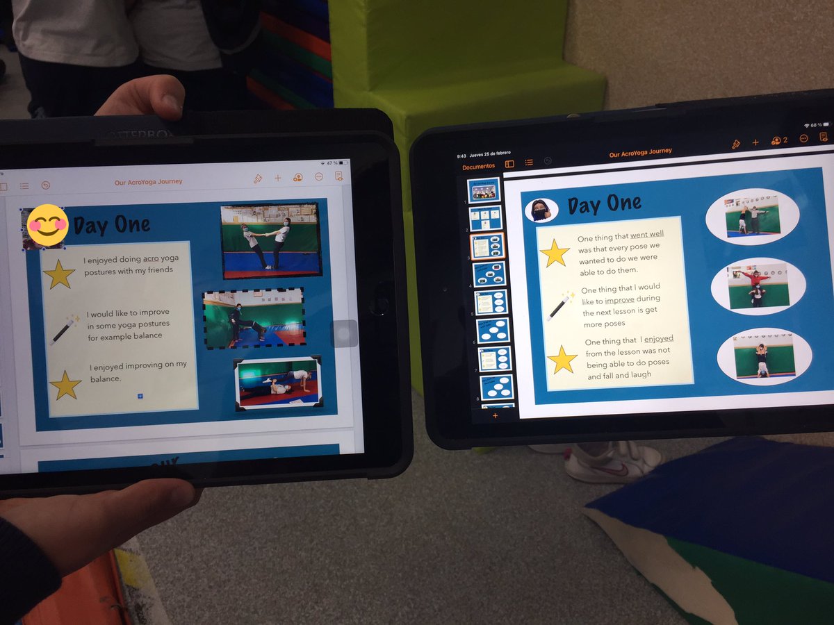 ProfePaulPE's tweet photo. Reflection is an extremely important part of the learning process and it is something that my Ss will be focussed on each week as they work on their #acroyoga #learningjournals. Keep up the good work kids! ๐ #PEGeeks #StudentLedLearning #PYP #HowWeExpressOurselves https://t.co/yDkVjQlRry