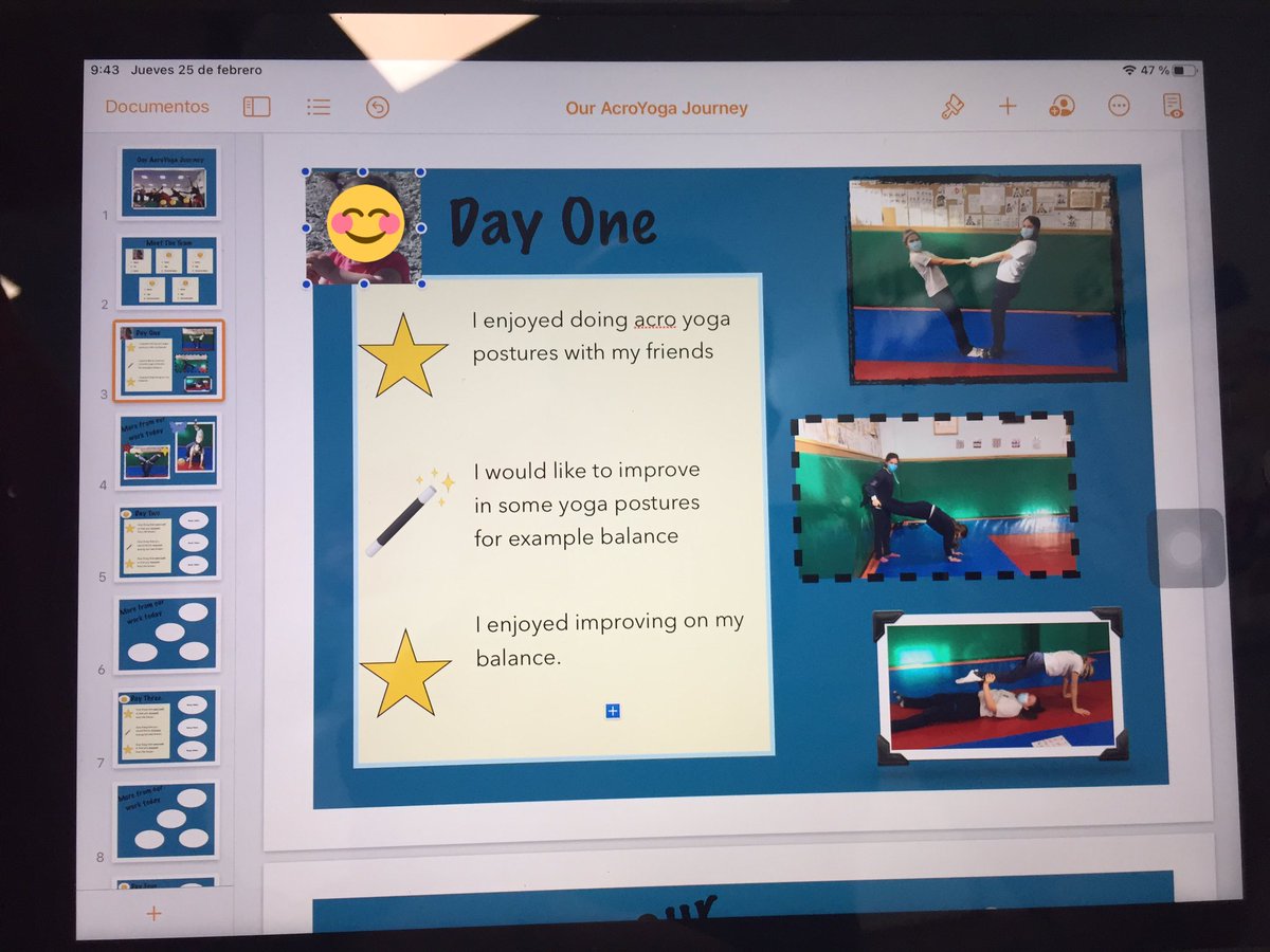 ProfePaulPE's tweet photo. Reflection is an extremely important part of the learning process and it is something that my Ss will be focussed on each week as they work on their #acroyoga #learningjournals. Keep up the good work kids! ๐ #PEGeeks #StudentLedLearning #PYP #HowWeExpressOurselves https://t.co/yDkVjQlRry