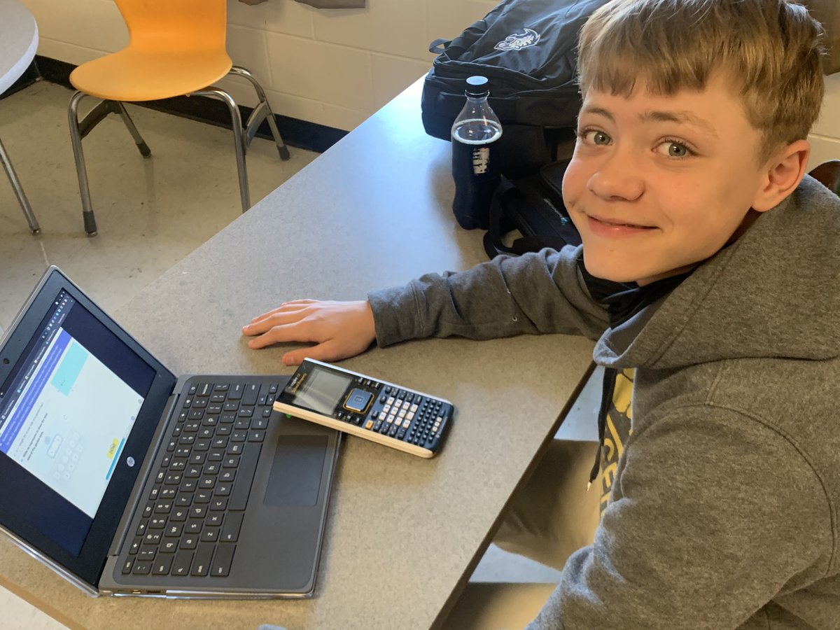 studdardmath's tweet photo. I introduced the new calculators to the accelerated 7th class. They are so excited to learn how to use them. Great curious conversations on math, calculations, graphing and “what does this do?”@BBCMHS @RobertaLudwigs2 https://t.co/cM39LiyGIb