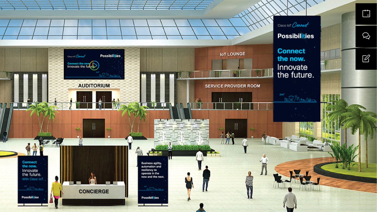 CiscoIIoT's tweet photo. How are you enjoying #CiscoIoTConnect? Have questions? Let us know using our chat function at the right hand corner of your viewing dashboard. Click the Q&amp;A function or share a comment here! https://t.co/s8qZokRPlb