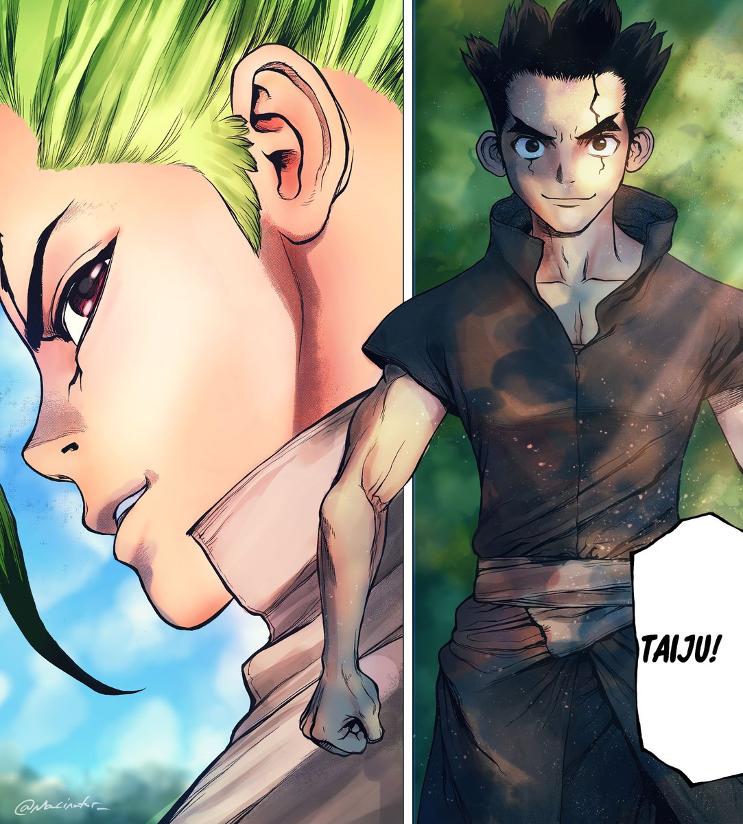 Dr Stone coloring - Reunited

#DrSTONE #mangacoloring 