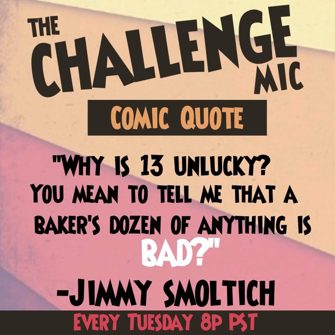 TheChallengeMic's tweet photo. Thanks for sharing a laugh with us @JimmySmoltich
#tuesdaynights #comedy #standup #thechallengemic #bakersdozen #13 https://t.co/zmyiosQAfO