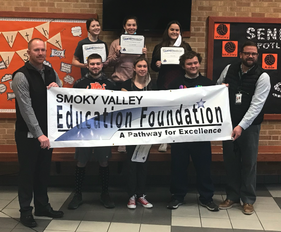 GJsuppes's tweet photo. "Excellence in Character Awards"  Chosen by their classmates.  These young people display kindness, compassion, respect of fellow students, and being a good friend. There is NO Higher Honor at SVHS!  Smoky Valley Proud!  #SVstrong https://t.co/pVaU2bylil