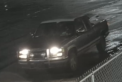 Knoxville_PD's tweet photo. Help needed identifying the suspect from a recent theft. On 2/16 at around 3:15 a.m., it was reported that an unknown white male took multiple pallets of shingles from Southeast Salvage located on Knoxville Center Dr. The suspect left in the pictured pickup truck. https://t.co/YMPztXmRTZ