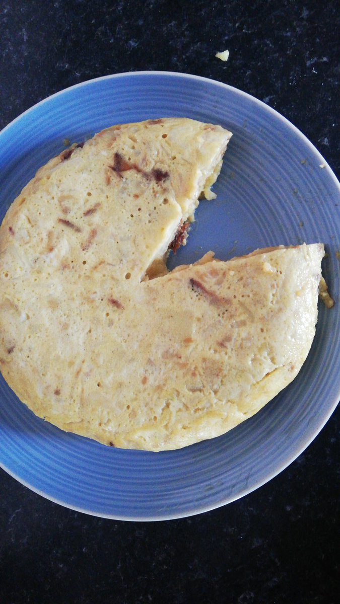 Languages Culture Club result: Spanish Tortilla💃 can't wait to do this in school! I couldn't help tasting a bit 🤭