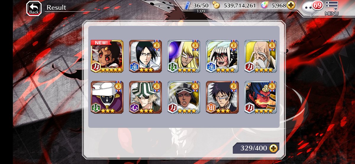 ichigokuro_15's tweet photo. Thanks thaaaaanks πππβ€οΈ #bleach #bleachbravesouls #bravesouls #zampakuto #bankai #shinigami #anime #zangetsu #arrancar #espada #hollow #senkaimon #squadzero #hisagi #hikone #riruka #tensazangetsu #quincy https://t.co/xlv0iRhb5S