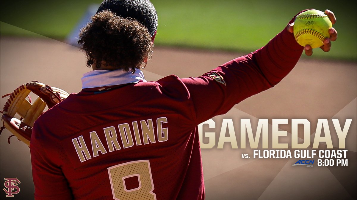FSU_Softball's tweet photo. It's 𝗚𝗔𝗠𝗘𝗗𝗔𝗬!!

🆚 Florida Gulf Coast
⏰: 8:00 p.m.
📺: ACCN (https://t.co/peE7M1xZkW)
📊: https://t.co/dBPO6UKSLX https://t.co/w4XbpHcz2i
