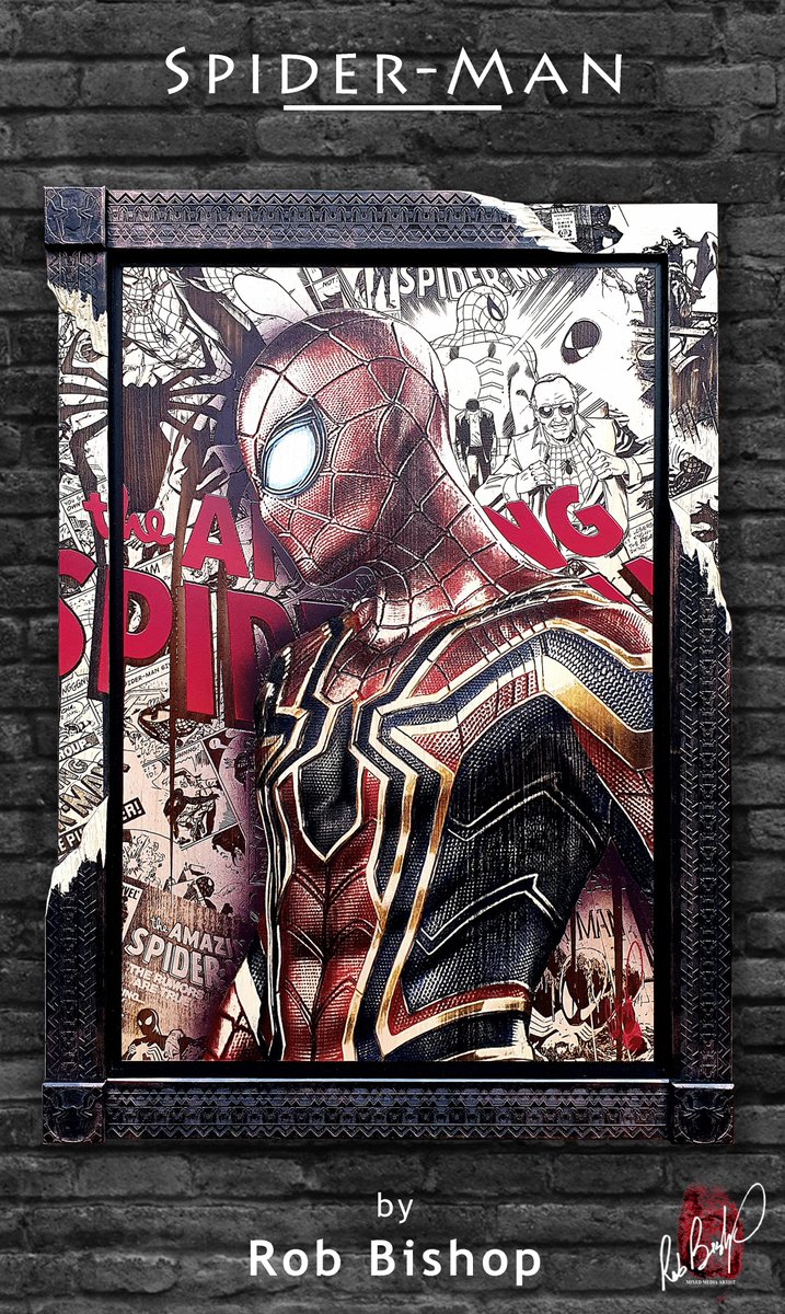 We are very proud to unveil a brand new Original with an alternate universe frame©  that sees new depth in the wood etching and the techniques Rob uses to create these stunning pieces. Available to purchase Now! 
mpgallery.co.uk/product/spider…