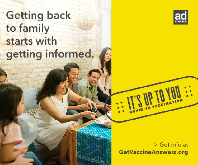 NACCHO is proud to be a part of “It’s Up to You” in partnership with the <a href="/AdCouncil/">Ad Council</a> and <a href="/TheCOVIDCollab/">COVID Collaborative</a>, to ensure Americans have the facts about the COVID-19 vaccines. Get the latest information at GetVaccineAnswers.org.