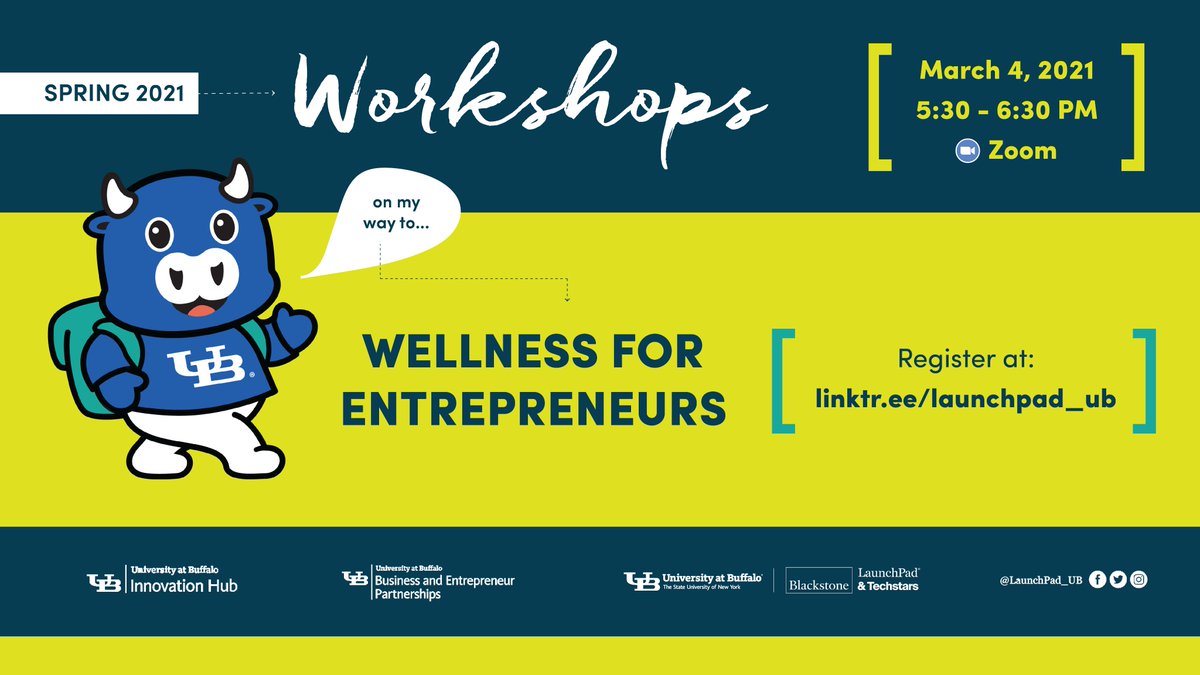 It IS possible to take care of your well-being and run a successful company at the same time.

Join us next week for our Wellness for Entrepreneurs Workshop to hear from wellness professionals how you can take care of yourself without sacrificing your passion!