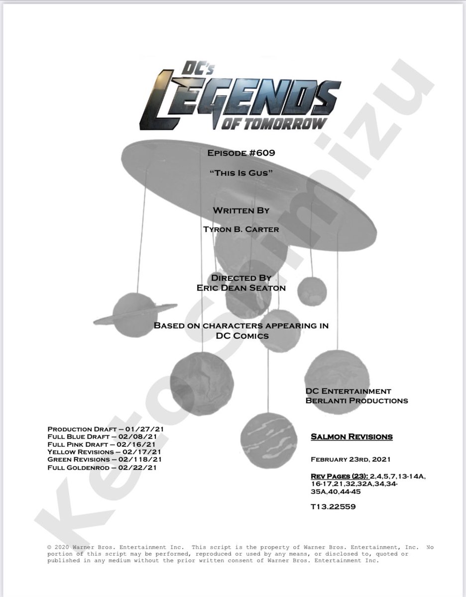 #LegendsOfTomorrow episode 609 is now in production! Written by <a href="/tyronsaidso/">tyronsaidso</a> and directed by <a href="/EricDeanSeaton/">Eric Dean Seaton</a>