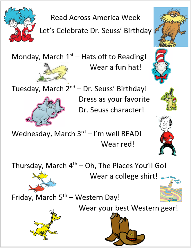 LLopez_LCES's tweet photo. Read Across America is next week! Let's Celebrate! #LujanOfTheirOwn #TeamSISD #SISDLibraries #SISD_Reads https://t.co/Yuf8FmPbww