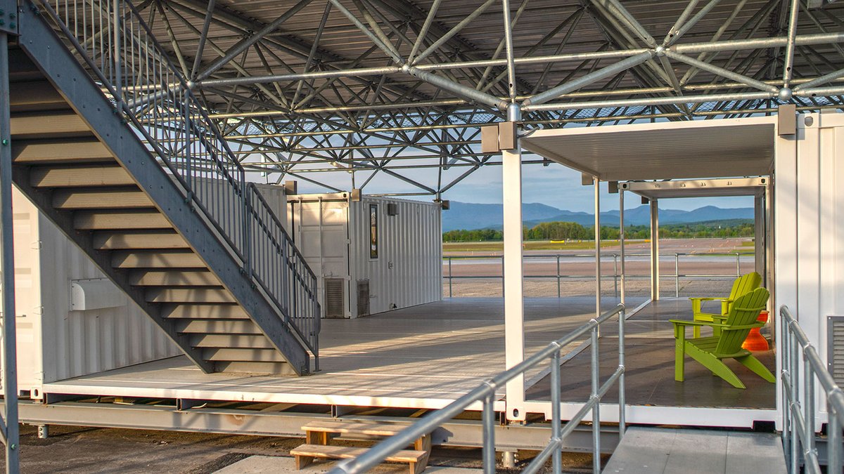 Studio2LR's tweet photo. Excited to share images of a design prototype for Beta Technologies eVTOL (Electric Take-Off and Landing) aircraft recharge landing pad! This structure was built on-site at the BETA team’s property in Burlington, Vermont. #electricaircraft #eVTOL

Photo Credit: @EricAdams321 https://t.co/LwqXcn45Mo