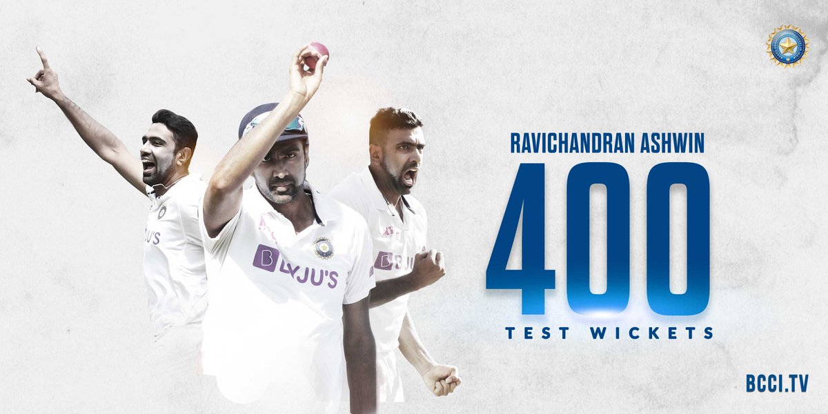 irajdeephere's tweet photo. Ravichandran Ashwin becomes the second fastest to 400 Test wickets, taking 77 innings. 
Congratulations : @ashwinravi99

#INDvENG #TeamIndia  #testcricket #ENGvIND https://t.co/vto27Ij9Ca