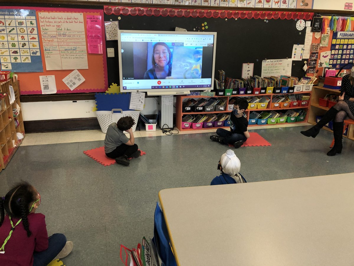 1st Graders in Ms. Phelan's class getting a virtual visit with the DEC, learning about American Eel life cycle and more! Thank you DEC educators! #southaveelem #NYSDEC #glasseels