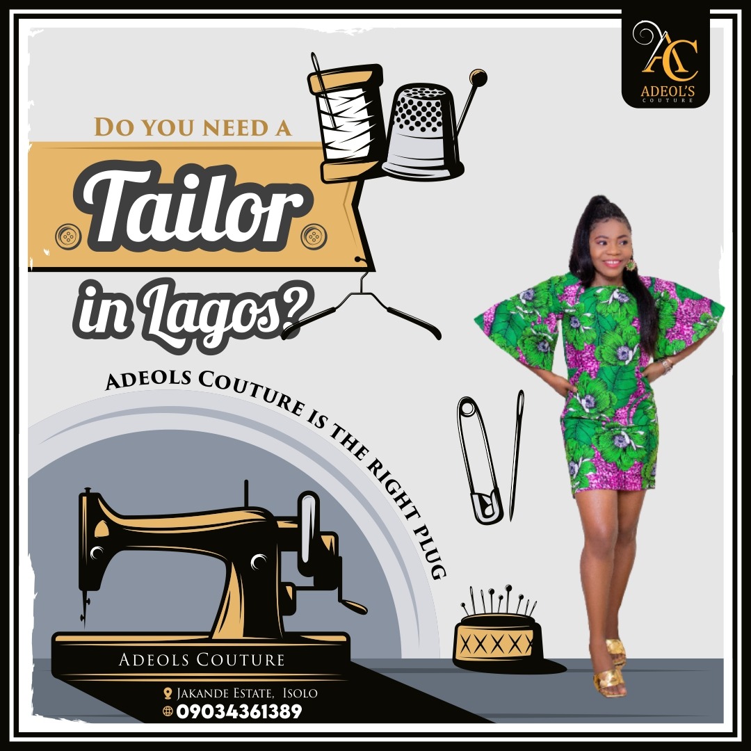 Adeolscouture's tweet image. I am a tailor, I sew for a living. My location and number is on the flier. Please kindly retweet my customer may be on your TL #nkechi #lizbenson #ThirdMainlandBridge #dangote #ElonMusk
