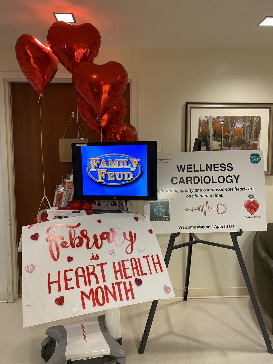 Get ready for Family Feud- Heart ❤️ month edition! Coming to a unit near you 🎉⏳👩🏼‍⚕️❣️<a href="/nyphospital/">NewYork-Presbyterian</a> LMH #HeartMonth #wellnesscardiology <a href="/JoanHalpern/">Joan Halpern</a> <a href="/dagy_v/">DagyV</a> <a href="/Dujonette/">Dujonette</a>