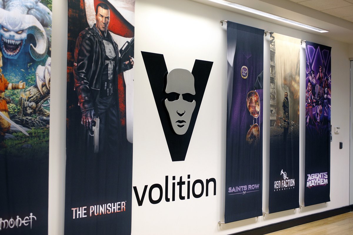 DSVolition's tweet photo. While our devs have been working from home and staying safe from the virus, there's been a bit of studio lobby remodeling going on for our eventual return. https://t.co/QlS7W7iWdI