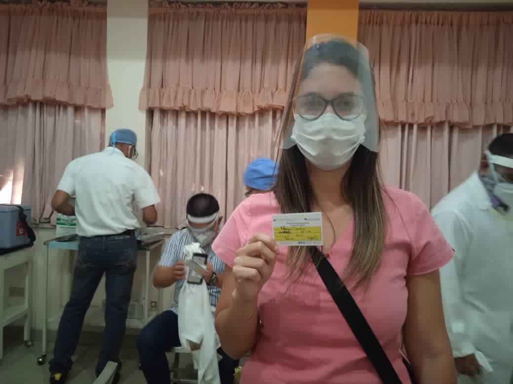 Fundasaludtru's tweet photo. #EsNoticia La primera dosis de la vacuna Sputnik V se está colocando hoy #25Feb al personal médico del Hospital Centinela el @ValeraHupec  luego, en los próximos 21 días, se aplicará la segunda dosis. 
#LaSaludEsPrioridad 
#ProducirEsVencer
@ajacquep https://t.co/LrmVhBfLlv