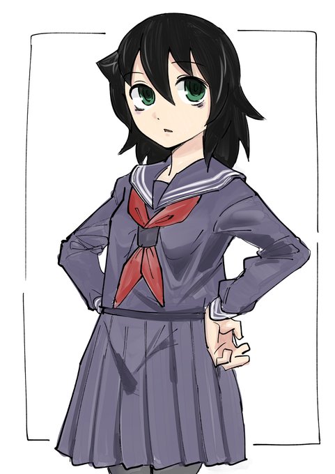 #わたモテ 紺セーラーもこ 