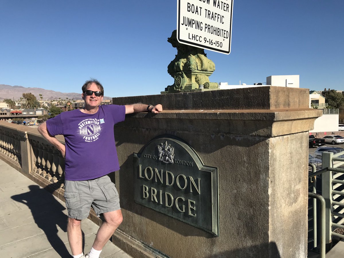 Now I’ve made it to both London Bridges. The one near where the Vikings played the Browns in 2017 and the one up the road (in Lake Havasu City, Ariz.) from where the Vikings will play at Arizona next season. https://t.co/v6e1CNgeQ7