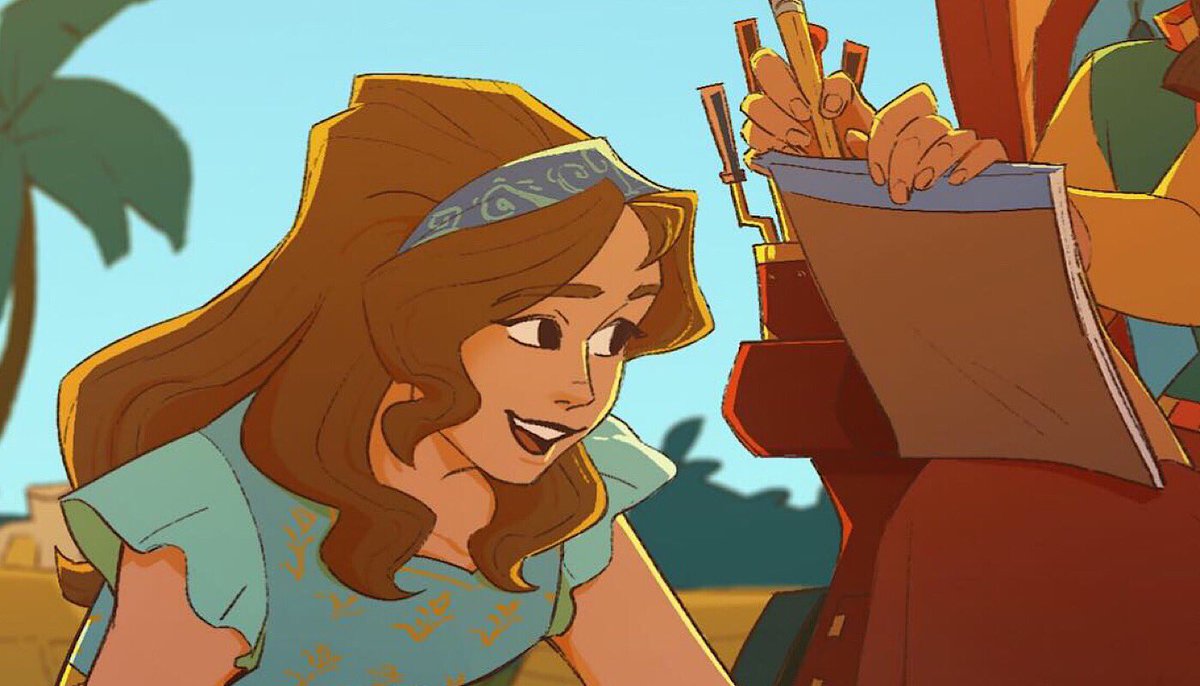 _zoeves's tweet photo. february’s almost over so hopefully everyone’s gotten the chance to look at their zines! here’s my contribution to the Guiding Light Fanzine✨
many thanks to @FanzineLight for the opportunity!🥳
.
.
.
#ElenaOfAvalor #GuidingLightZine #IsabelCastilloFlores #Cristina #art #disney https://t.co/QjfxEiNtGM