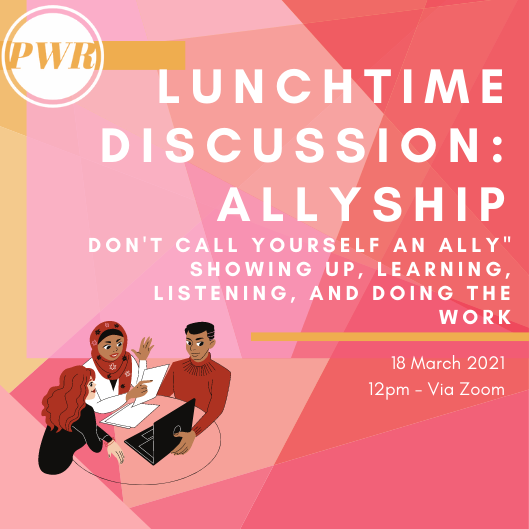 PWRphilly's tweet photo. Being an ally isn't something you can do once, then check the box on. It's a lifelong commitment to learning, supporting, and speaking up for traditionally marginalized or underrepresented communities.

Where to Register: https://t.co/Z9ThAS5EWq https://t.co/vhW56FRlJy