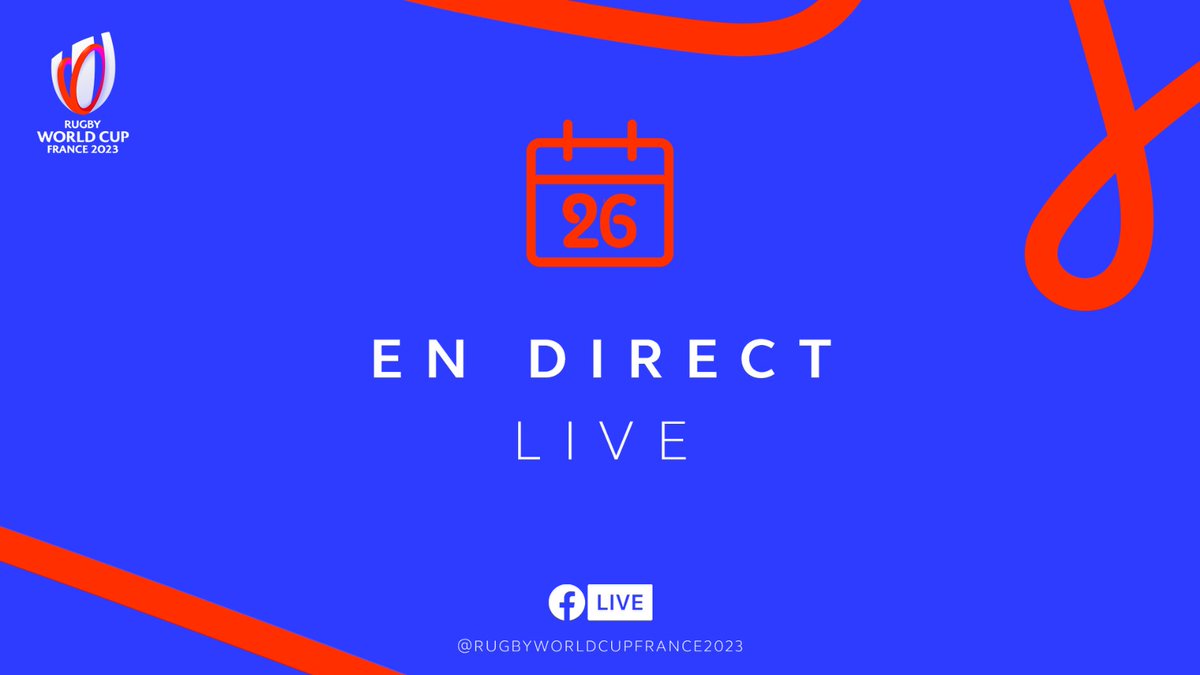 🚨 C’est maintenant ! 🚨 

Retrouvez nous maintenant sur notre page Facebook 👀 
 👉facebook.com/RugbyWorldCupF…

#RWC2023 
----- 

🚨 It’s now  ! 🚨 

👉See you now on our Facebook page 👀 
facebook.com/RugbyWorldCupF…

#RWC2023