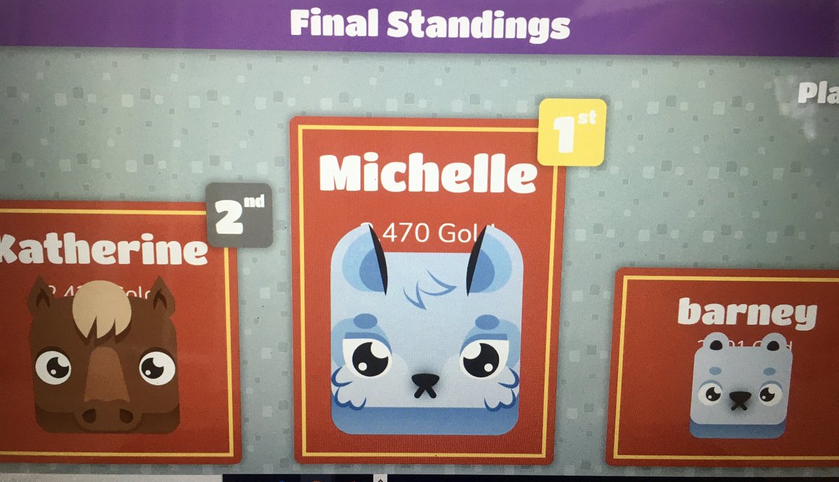 Had great fun this morning solving quadratic equations using ⁦<a href="/PlayBlooket/">Blooket</a>⁩ with Year 9’s; well done, Michelle!#mathsisfun