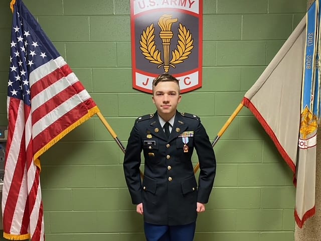 SC_JROTC's tweet photo. Our Cadet of the Month winner for February is Second Lieutenant Smith from Delta Company! We know you've worked hard for this! Congratulations! https://t.co/zMz0YzNFHe