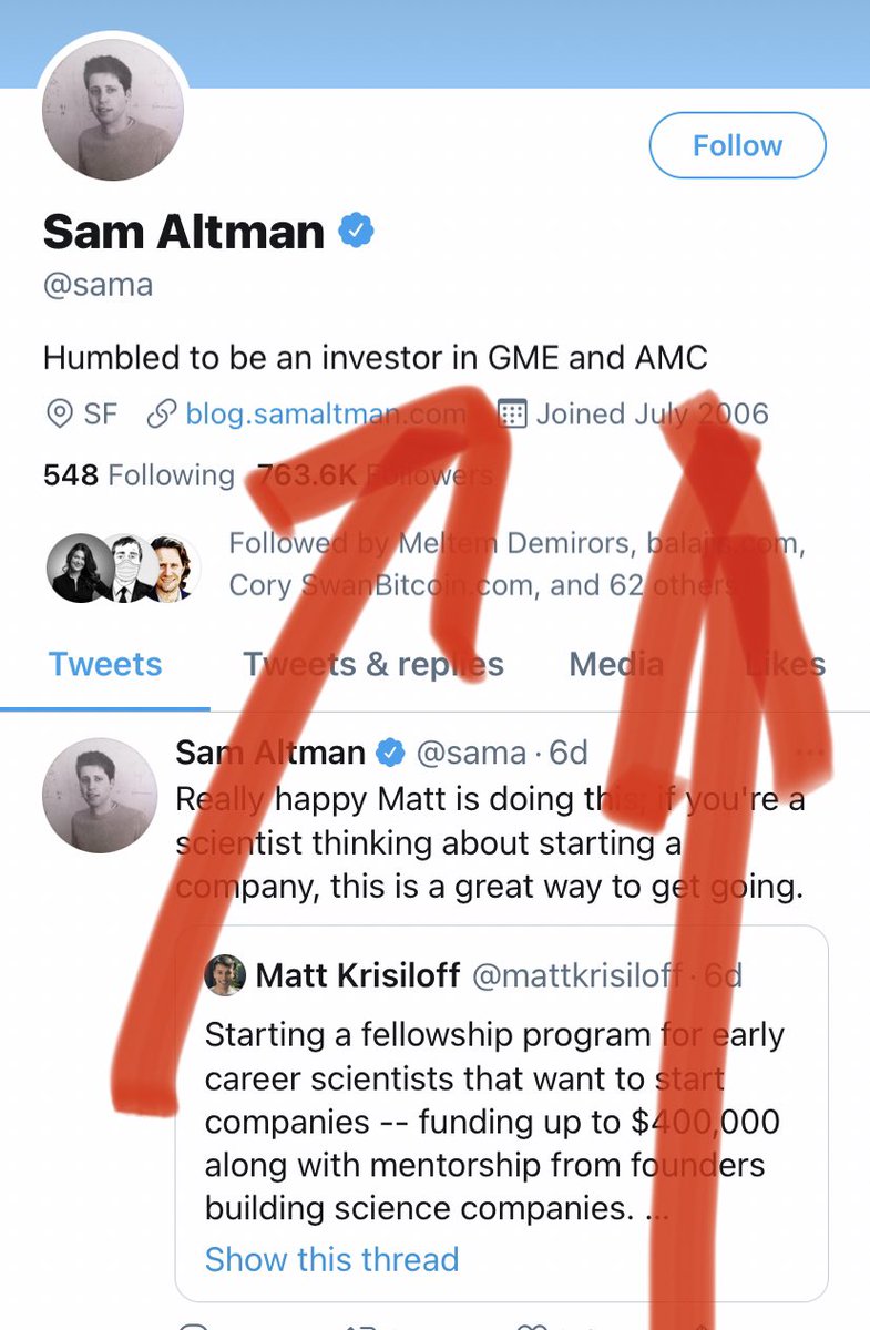 LarryChiang's tweet photo. Screen shot it all before it gets deleted. Trusted third party archives are the Execution Hole.
I just #ch3 and #cha3’d @NickSzabo4 while loading up “The #Bitcoin Wave #BitcoinWave” #TBWBW #Cha8 as it connects to Game Stop $GME https://t.co/LH0jLtkh2f