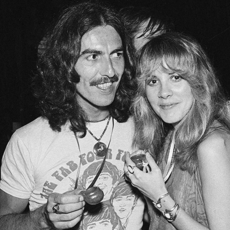bestofstevie's tweet photo. stevie nicks and george harrison✨ https://t.co/ODarCsl7YO