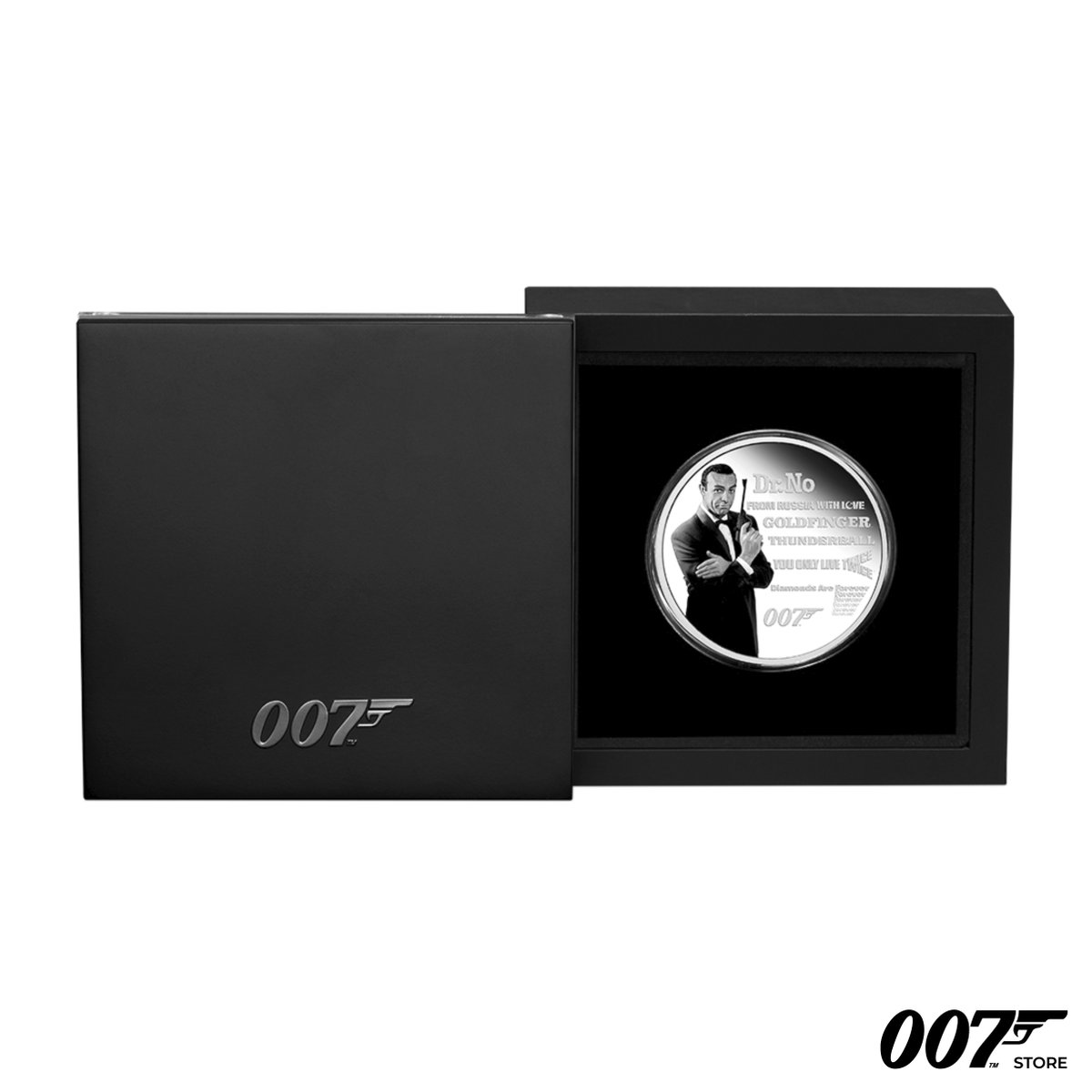 007's tweet photo. Introducing the first in Perth Mint's James Bond Legacy Series, the 1oz silver proof coin. Discover the global exclusive pre-order at https://t.co/vHkXDj4ixe now https://t.co/DUUlDjJzoQ