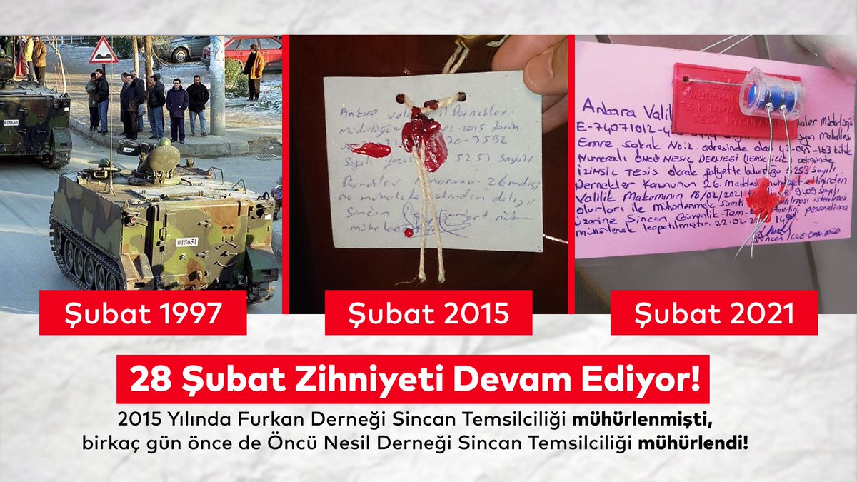 28 Şubat zihniyeti devam ediyor!

İslamiDernekler Mühürleniyor
#AnkaraValiliği
<a href="/AnkaraValiligi/">T.C. Ankara Valiliği</a>