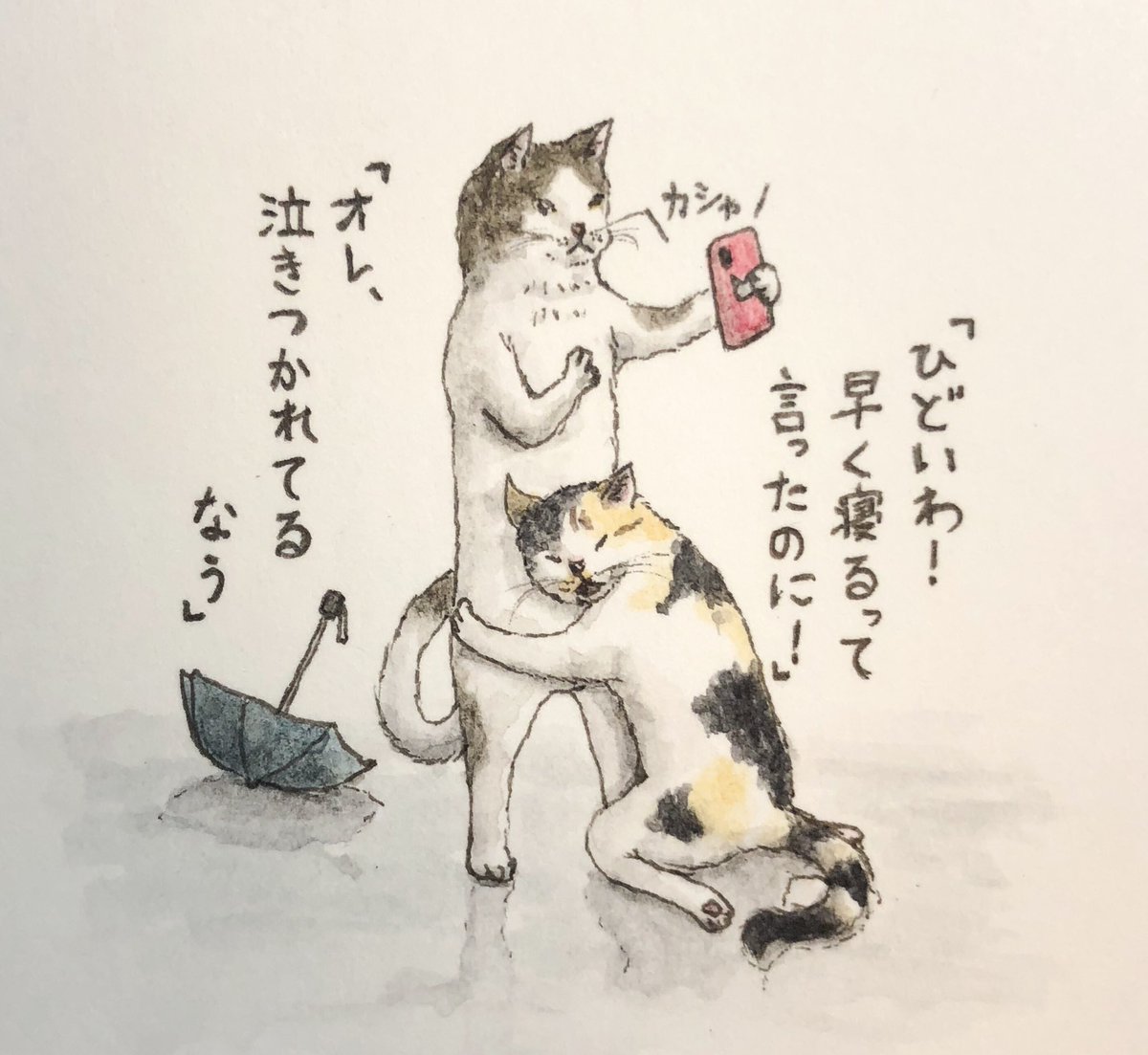 『プロSNSの猫』??
#過去絵 