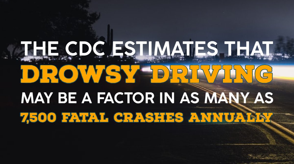 AASMorg's tweet photo. One in five fatal accidents on American roads involves a drowsy driver. #DrowsyDriving may be common, but the consequences can be tragic. It can be prevented. #AwakeAtTheWheel https://t.co/Lgi4PeZcnX https://t.co/7zbEHJD7vT
