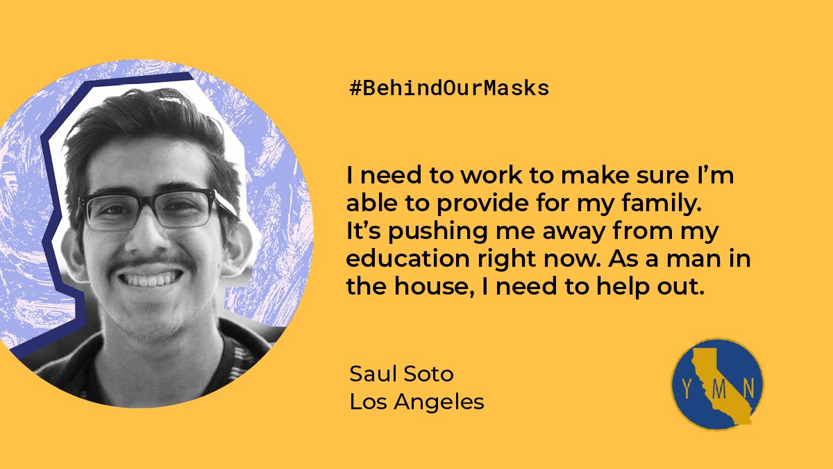 itsYRmedia's tweet photo. Stay in school or help the family? Tough decisions facing college students like Saul Soto while their families struggle during the #COVID19 pandemic. Saul’s story in #BehindOurMasks, a collab with @boyleheightsbt, @theknowfresno, &amp; @coachellauninc. https://t.co/1YXc3cTpmE https://t.co/JiAui3lf57