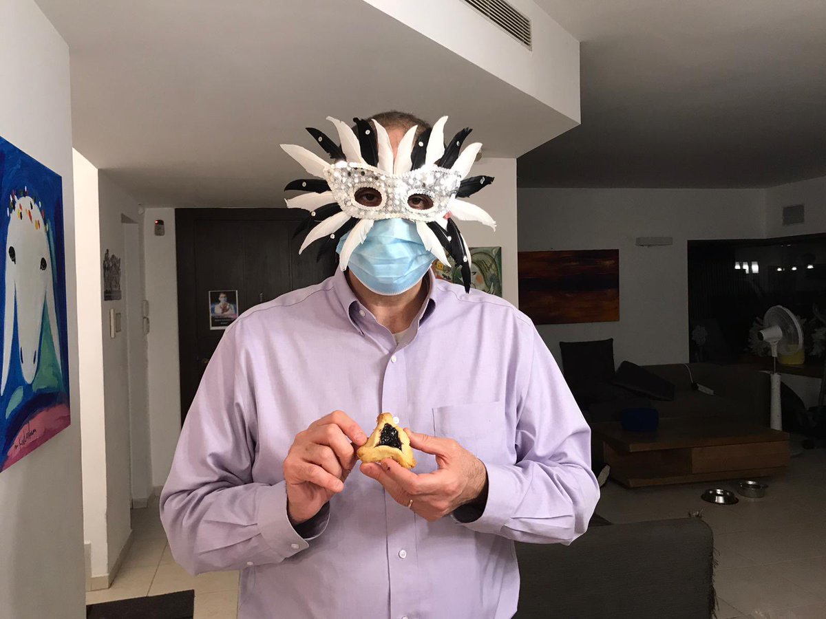 On Purim, please wear two masks.